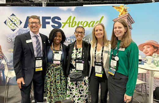 AIFS Abroad staff attending a conference.