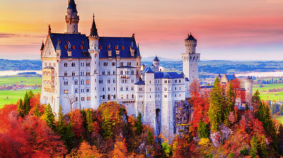 5 Incredible Places to Experience Fall Foliage in Europe | AIFS Study Abroad | Neuschwanstein Castle, Bavaria, Germany