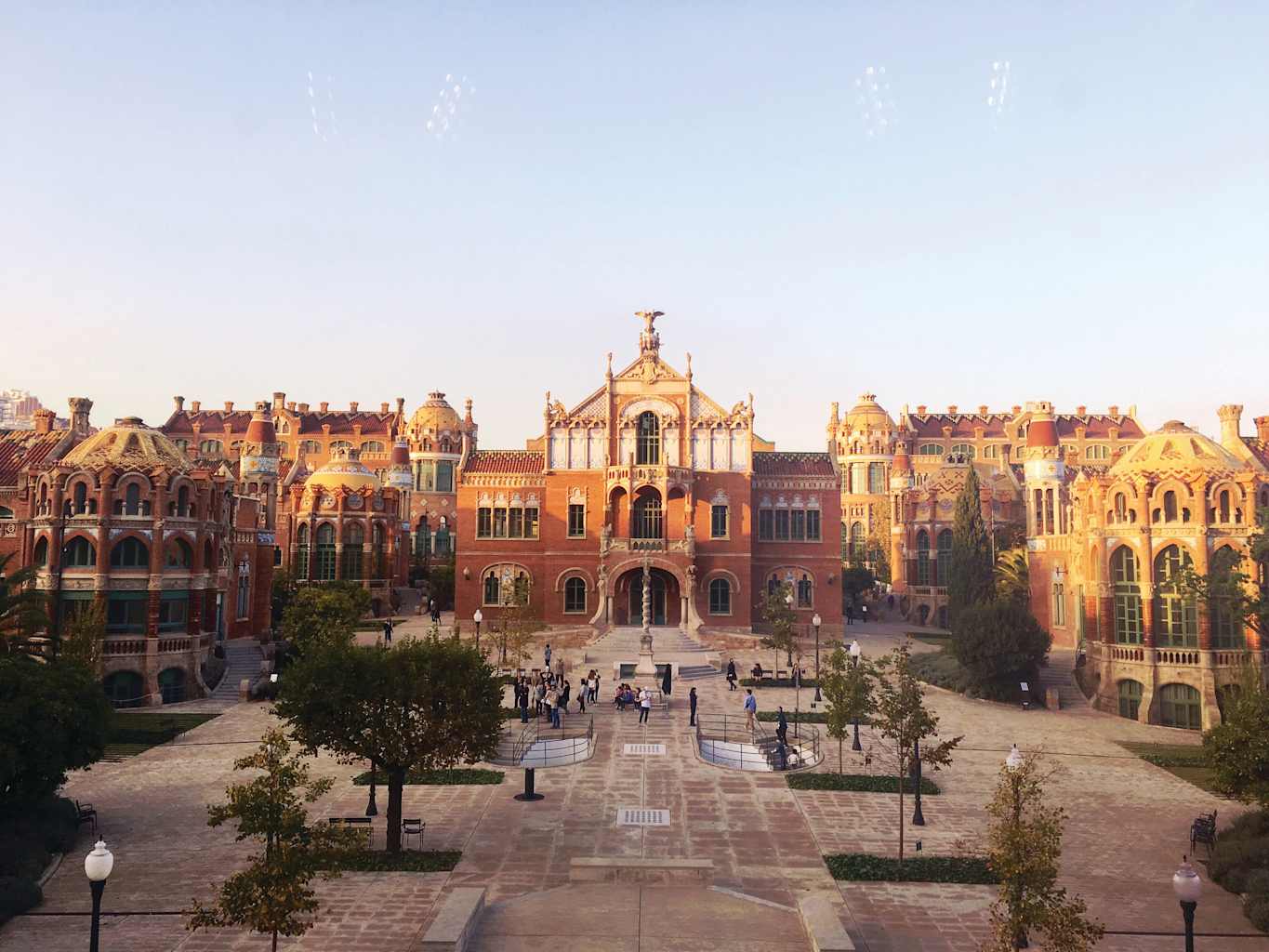 Buildings in Barcelona, Spain.