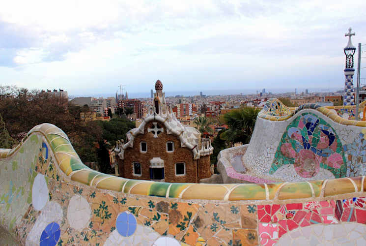 Buildings in Barcelona, Spain.