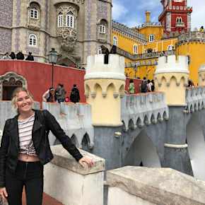 A student exploring Barcelona, Spain.