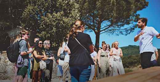 A group of college students.