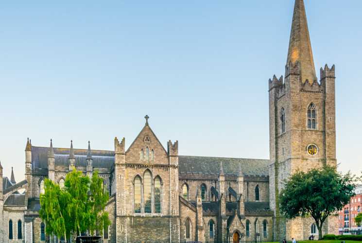 The outside of a building in Dublin, Ireland.