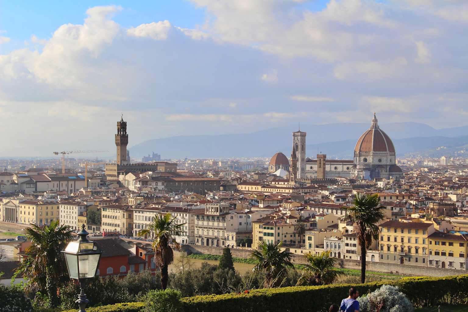 An aerial view of Florence, Italy.