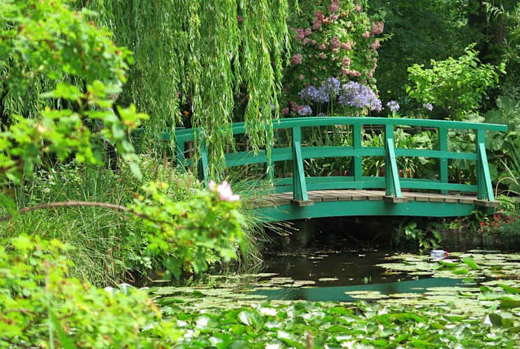The gardens in Giverny, France.
