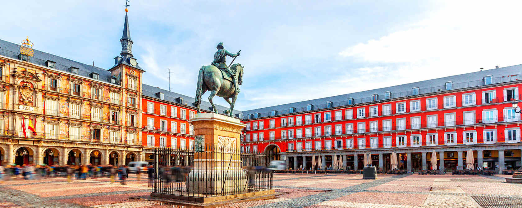Plaza Mayor in Madrid, Spain.