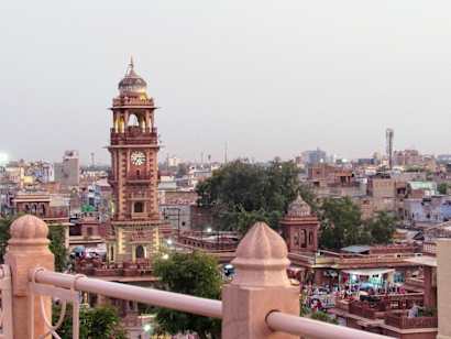 An aerial view of a city in India.