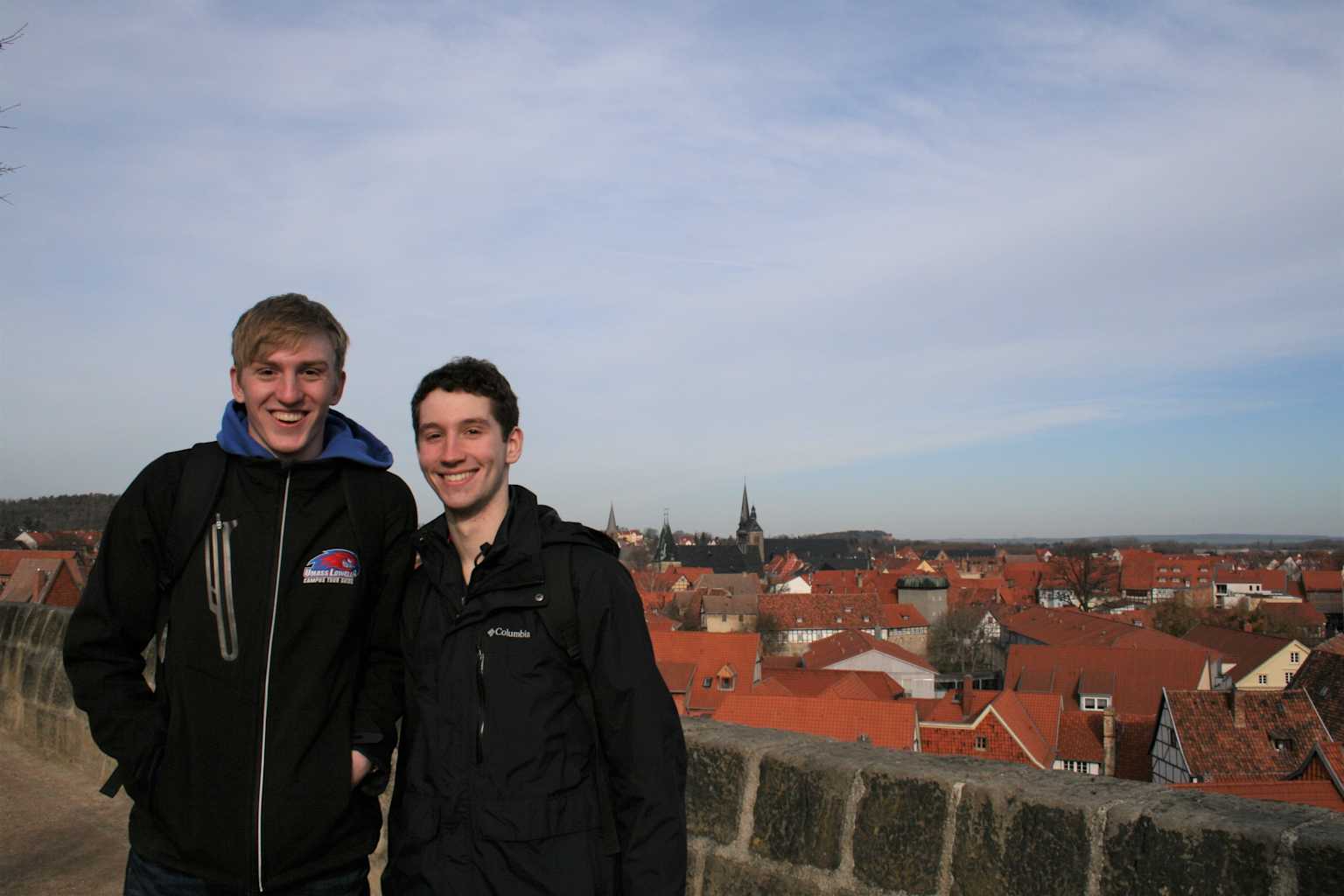 Two students in Berlin.