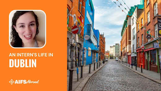 An AIFS Abroad Theater Intern's Live video.