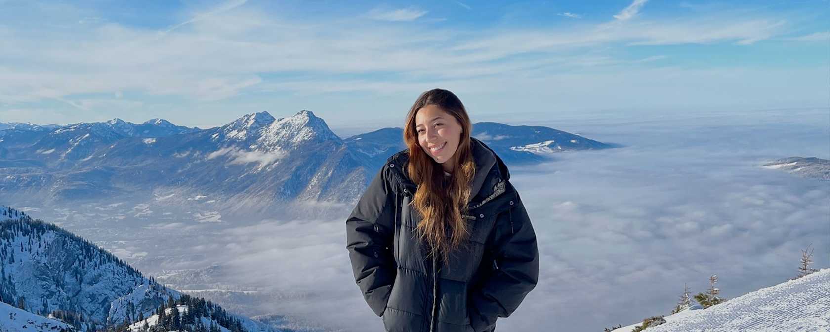 AIFS Abroad January Term student in Salzburg, Austria.