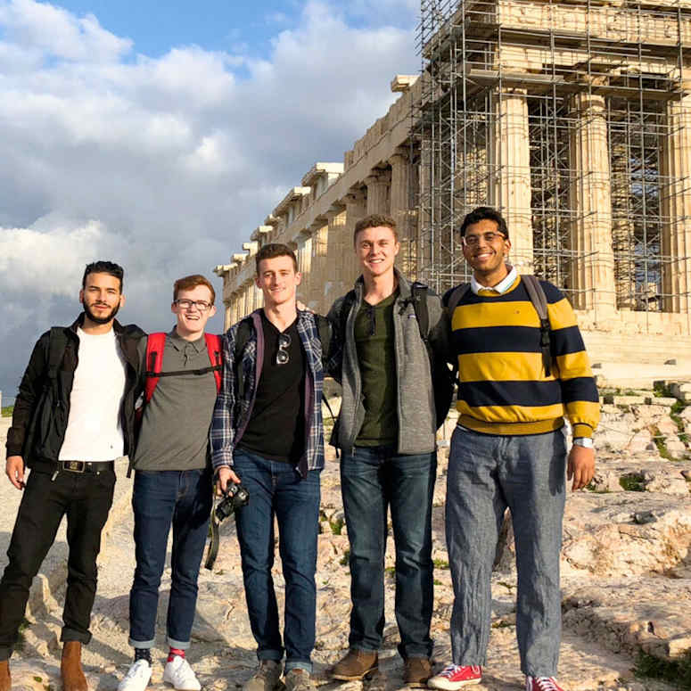 AIFS Abroad students in Athens, Greece.