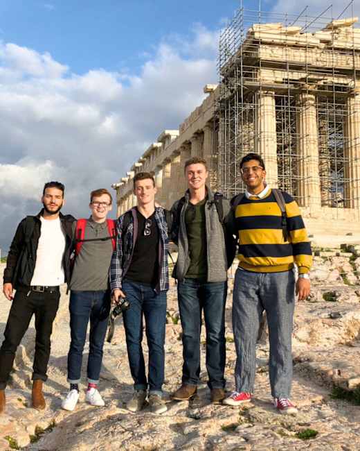 AIFS Abroad students in Athens, Greece.