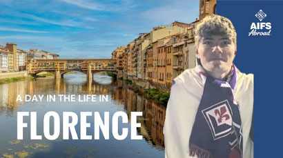 A day in the life in Florence - January Term Video.