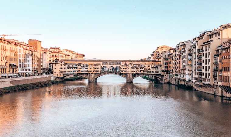 A bridge in Florence, Italy.