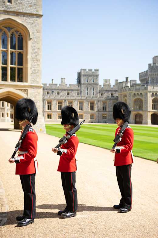 Three Royal Guards in London.