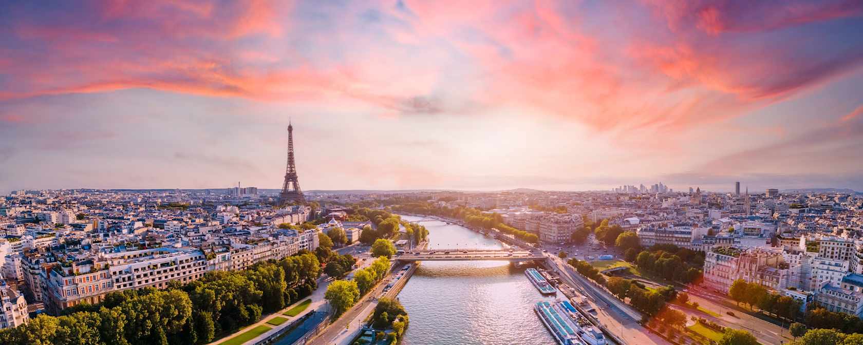 Paris, France, view from the Seine.
