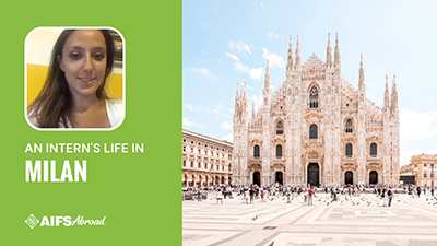 Sally in Milan, Italy