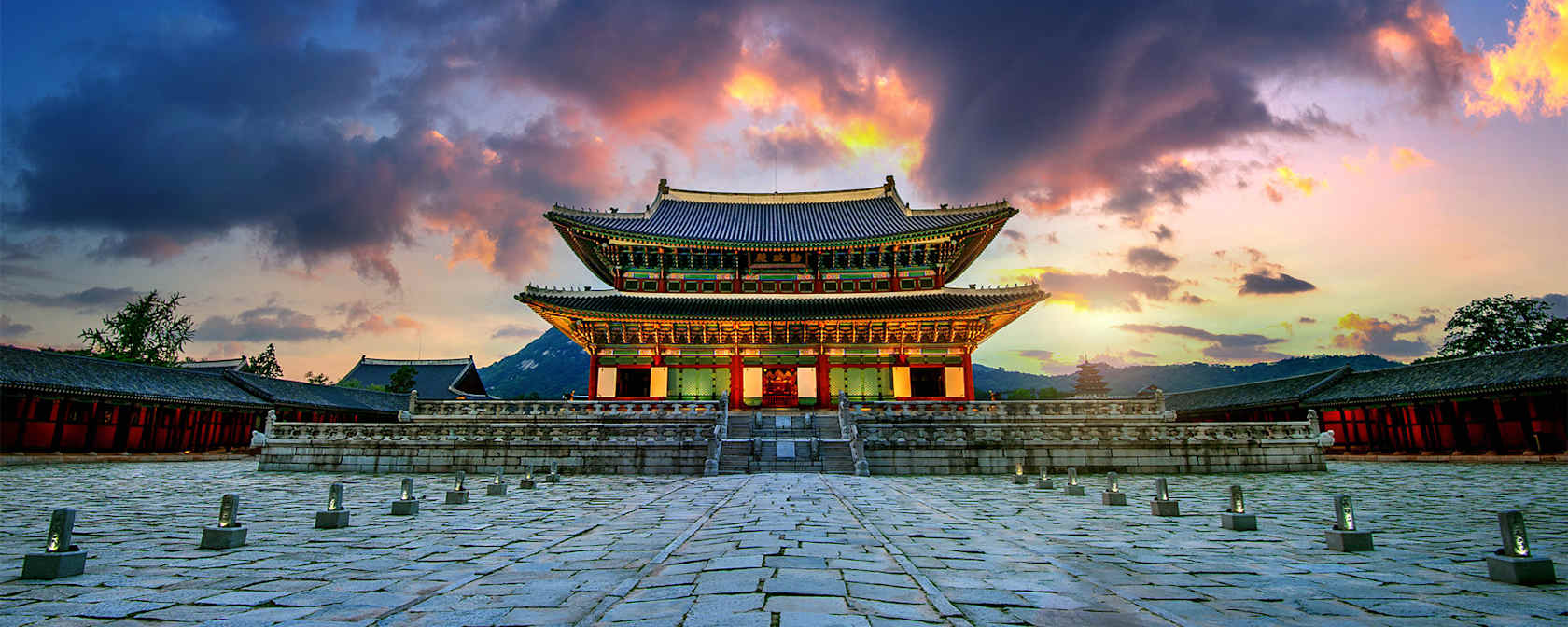 Temple in Seoul, South Korea.