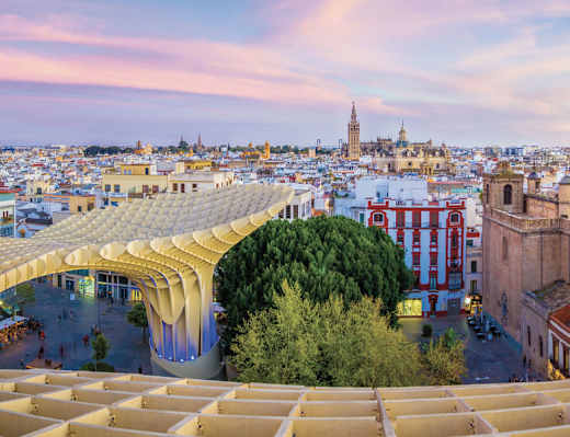 Seville, Spain cityscape.