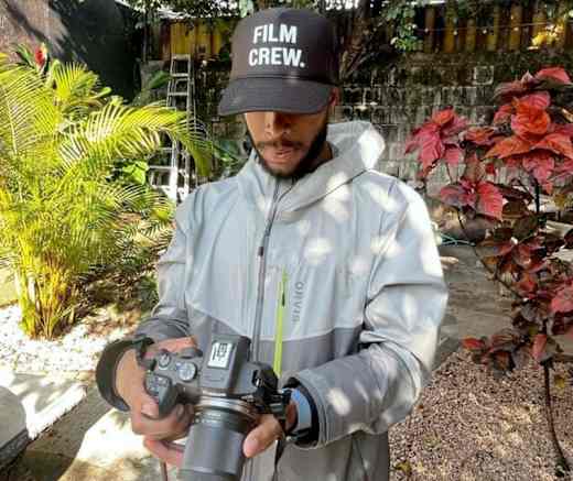 Film intern William in San Jose, Costa Rica.
