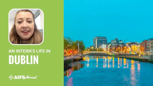 An AIFS Abroad Culinary Intern's Live video.