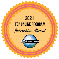 2021 Top Online Program Internships Abroad award.