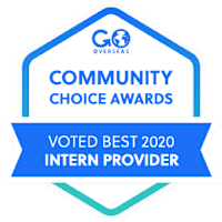 Go Overseas Community Choice Awards: Voted Best 2020 Intern Provider.