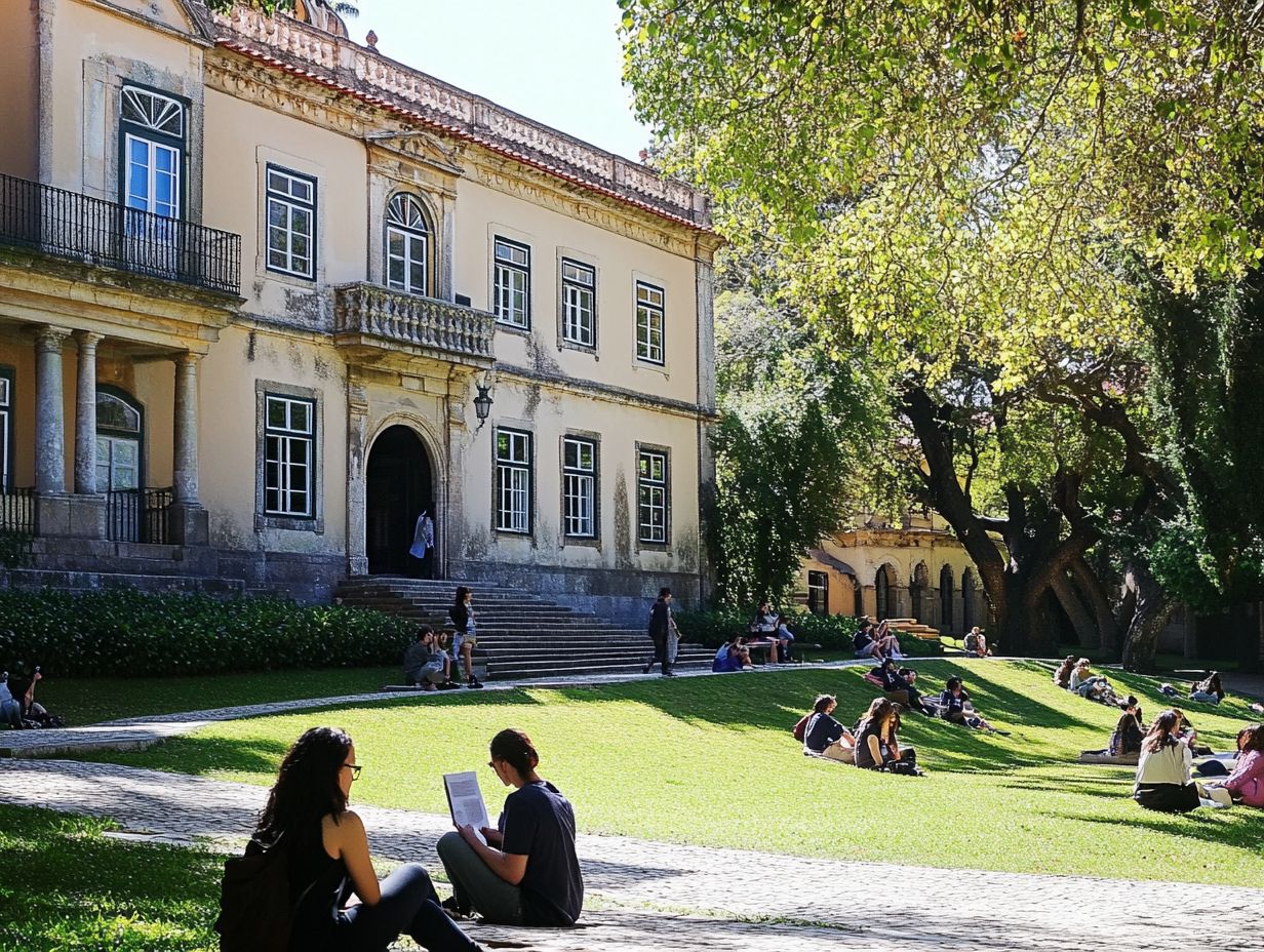 Image depicting frequently asked questions about studying abroad in Portugal