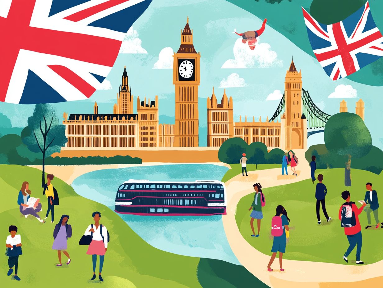 Image showing key takeaways from study abroad programs in the UK.