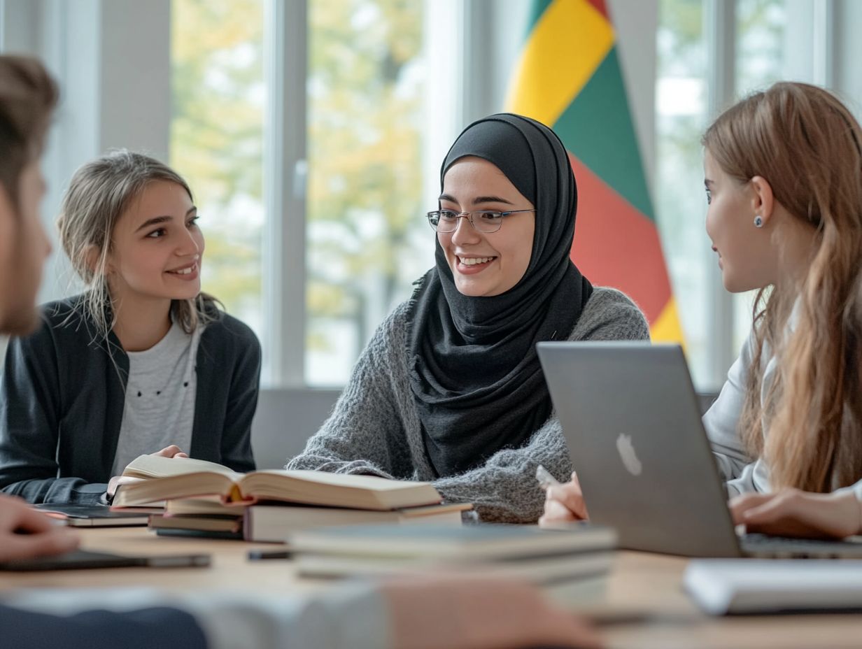 Students benefiting from Deutschlandstipendium Scholarships, showcasing governmental support for education