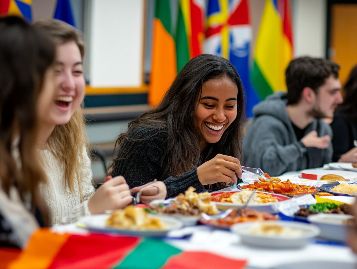 Students participating in clubs while studying abroad