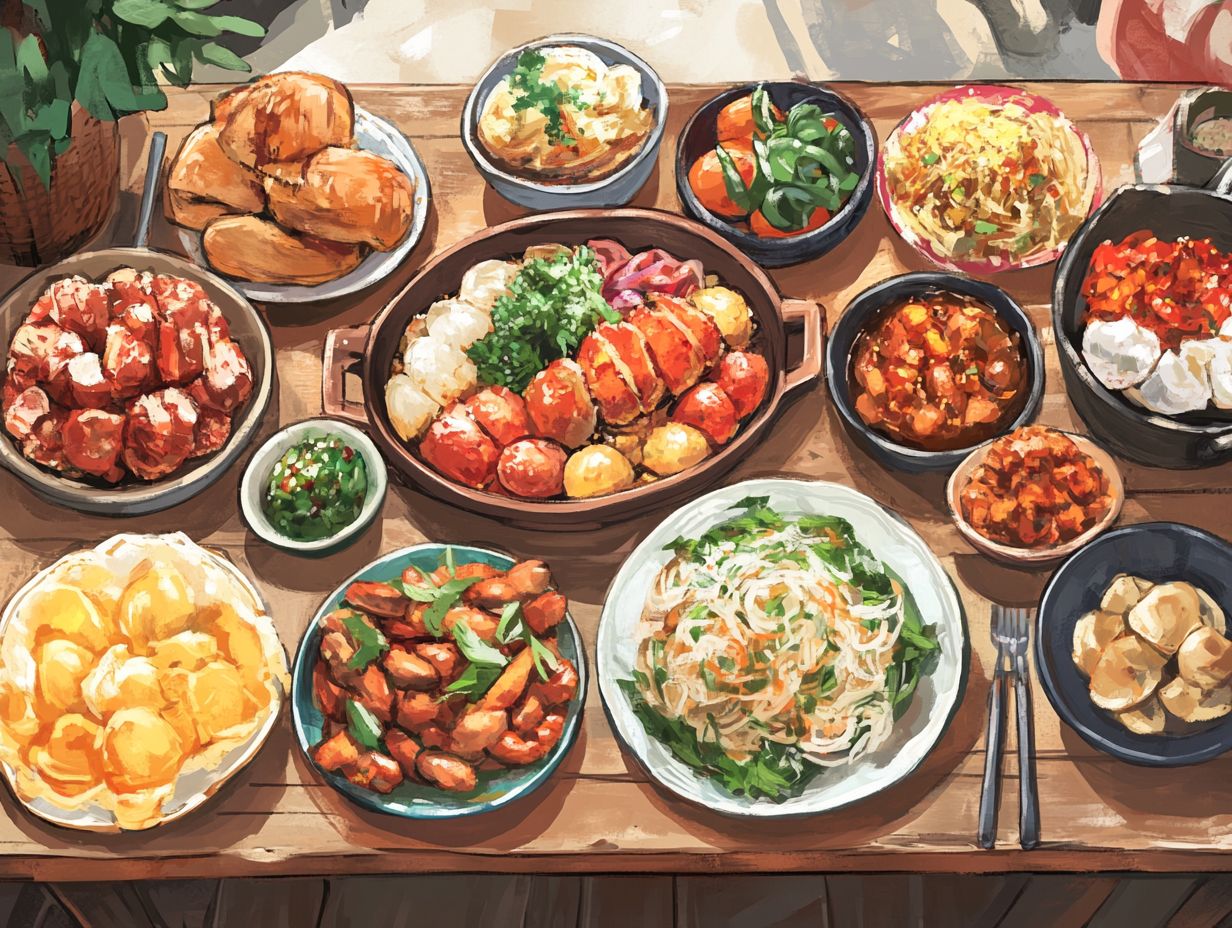 A student exploring local cuisine in a vibrant market