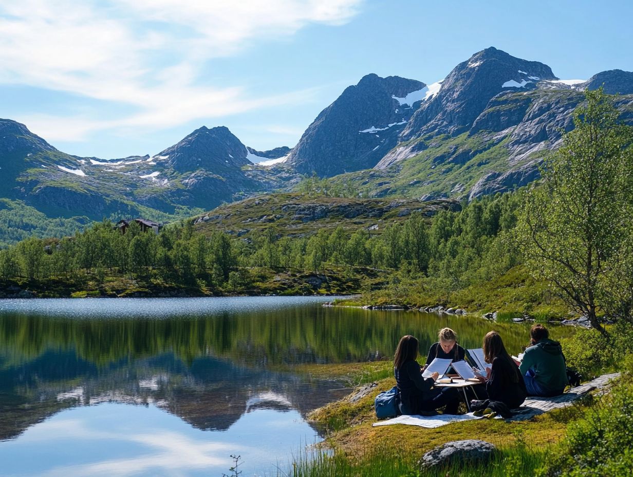 A picturesque landscape of Norway highlighting its educational opportunities.