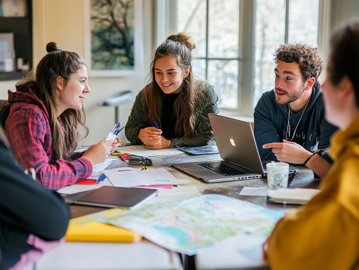 Image illustrating how to plan a group trip as students