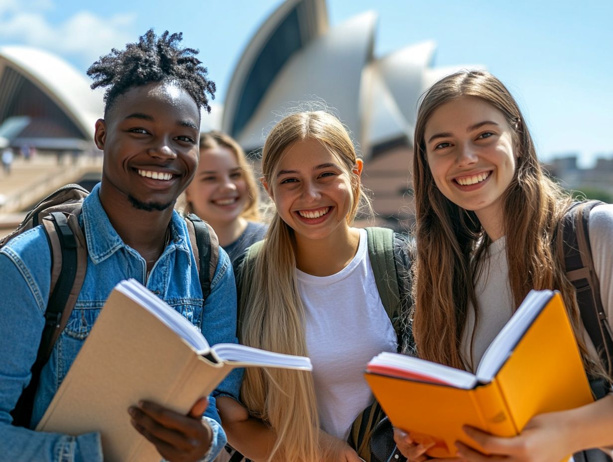 A vibrant representation of Macquarie University International Scholarships