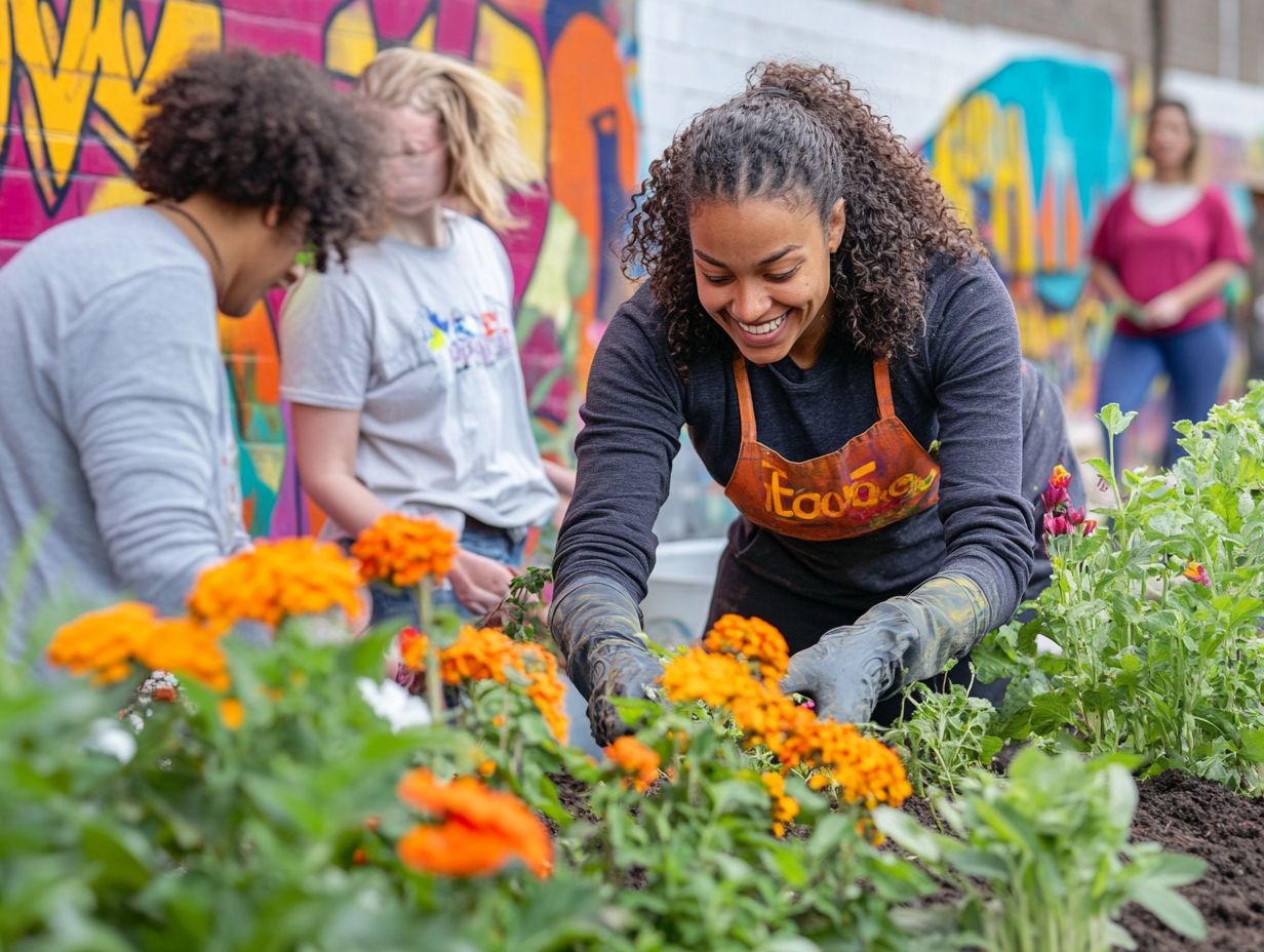 An image depicting the power of volunteering and community connection