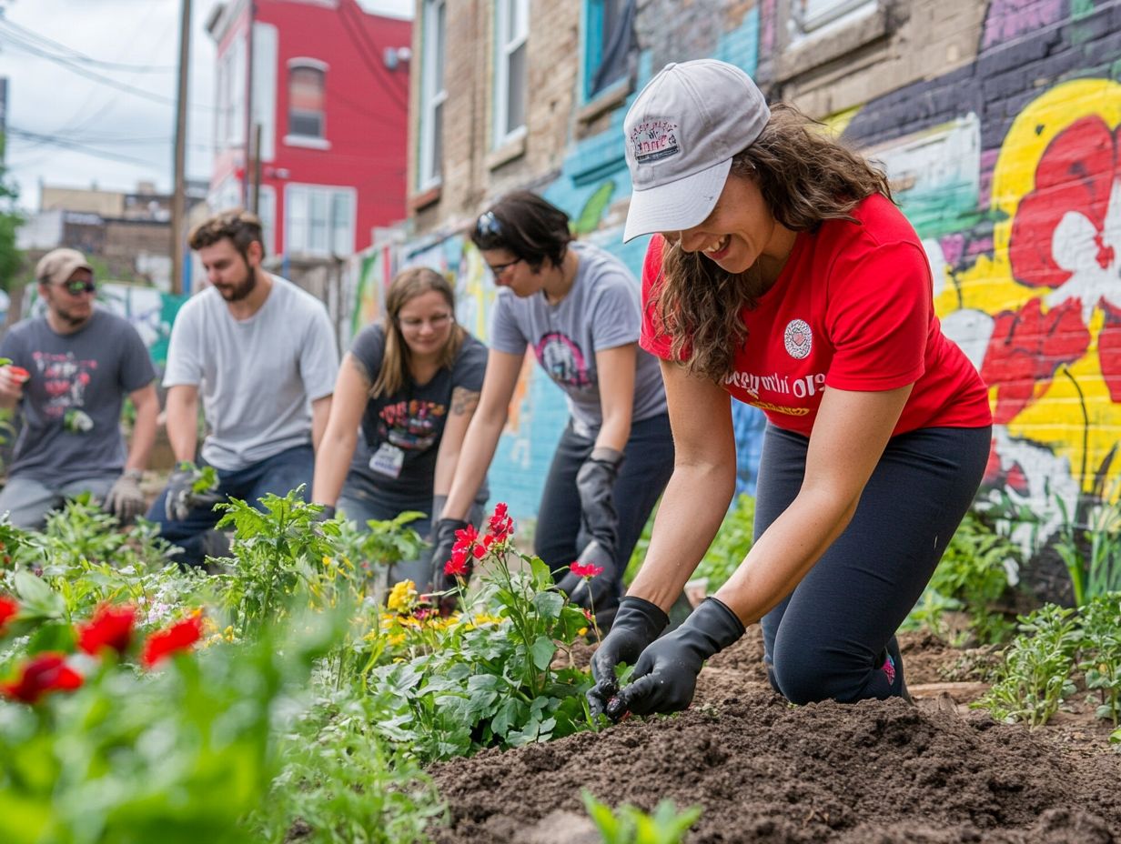 Illustration of the benefits of volunteering.