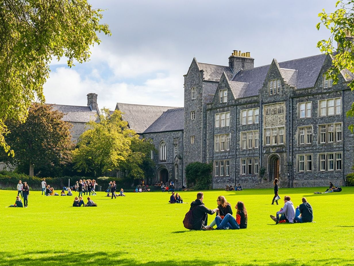 Group of international students at a university