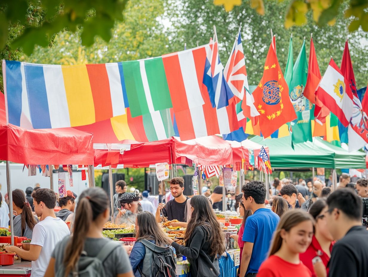 A vibrant educational workshop in progress with international students