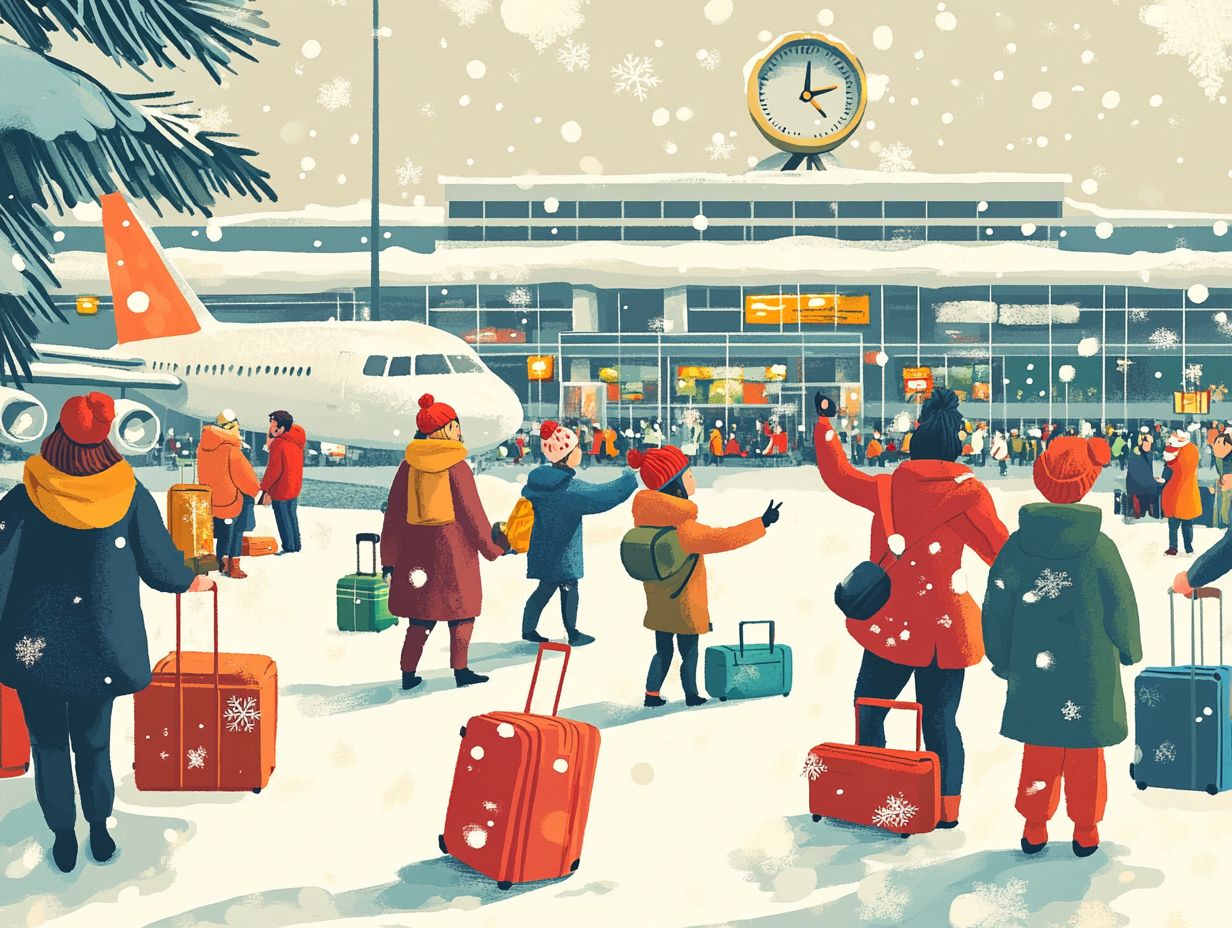 Visual Summary of Key Travel Tips for the Holidays