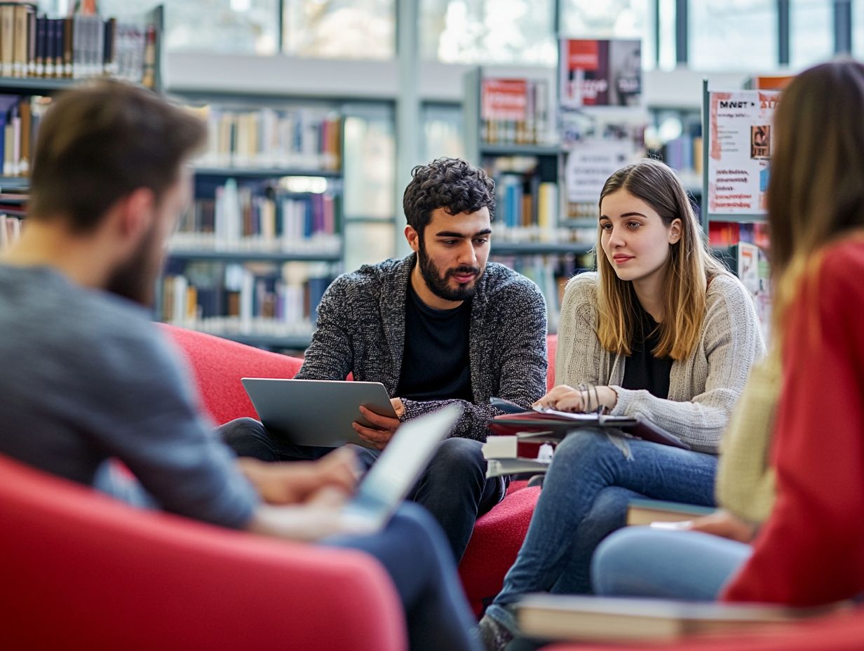 Visual summary of essential student resources in the UK.